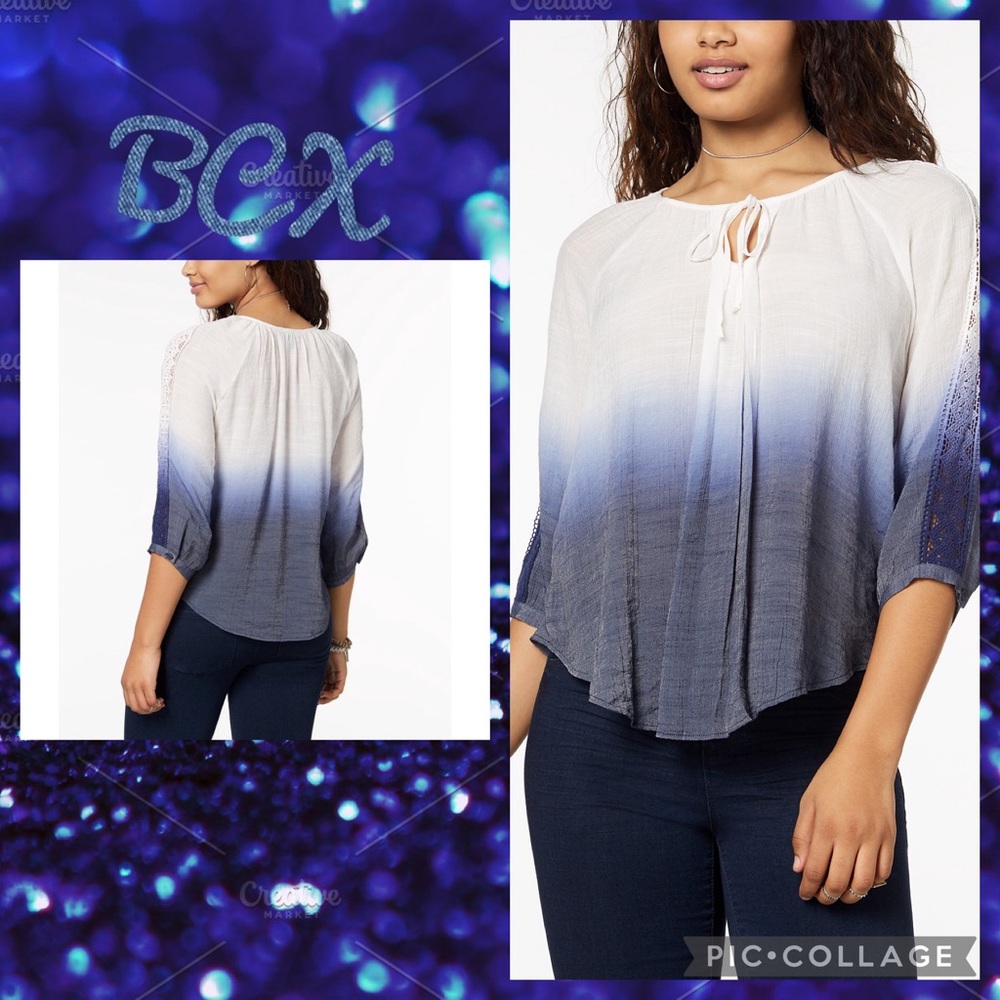 BCX ombré blouse